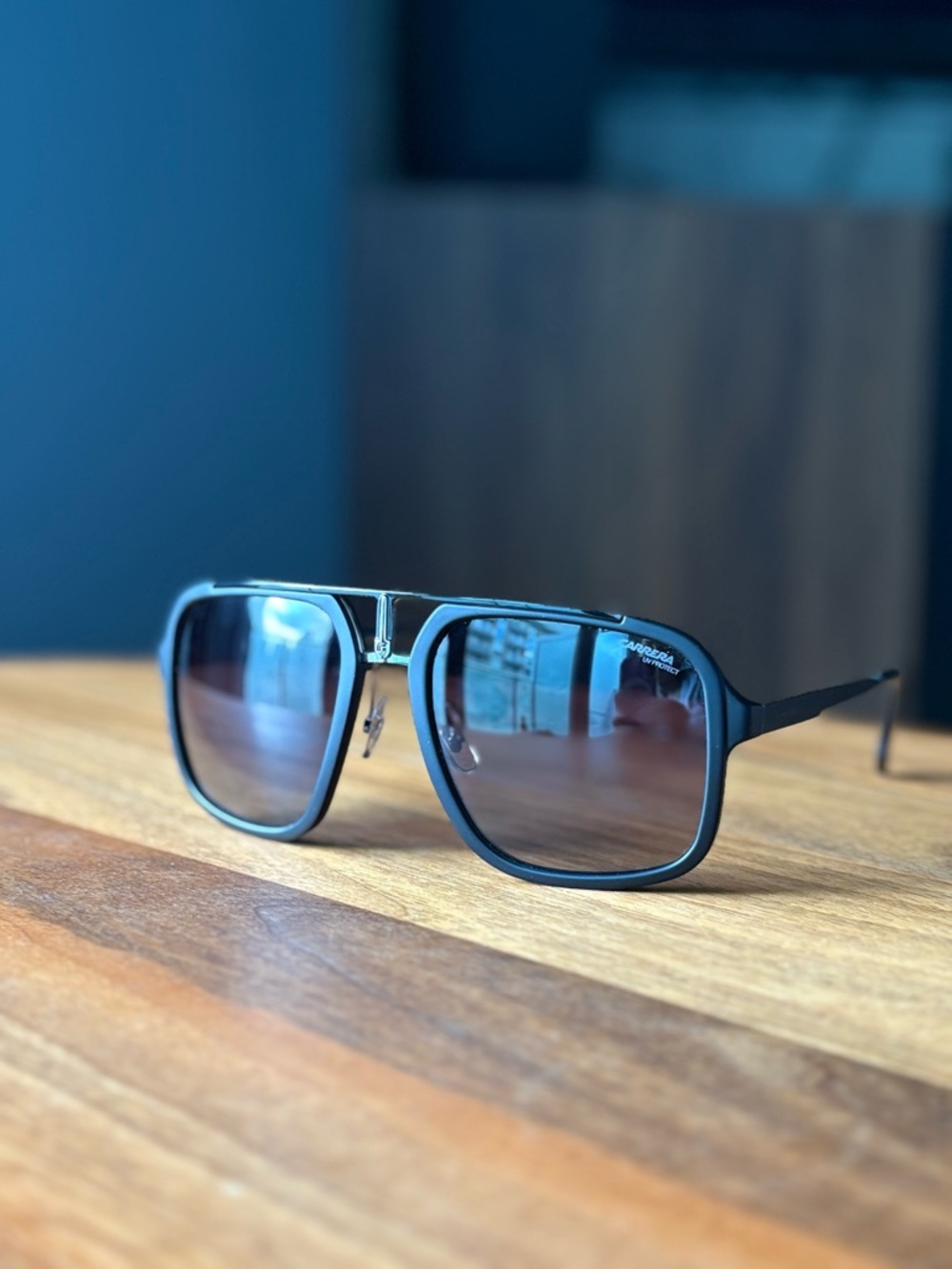 Carrera Black Aviator Sunglasses